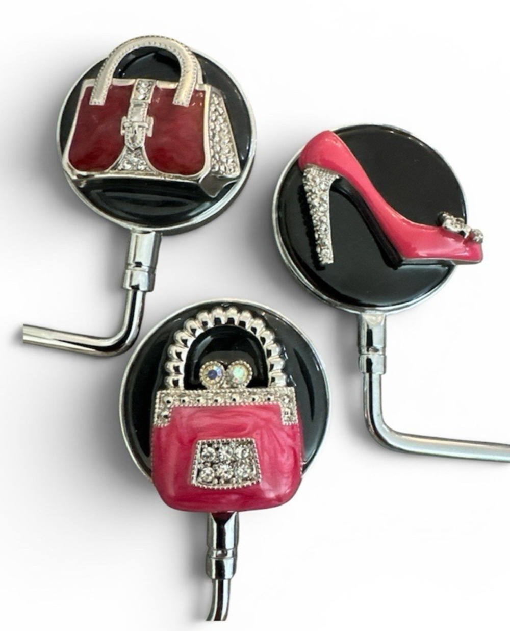 SPRING STREET SHOE & HANDBAG HOLDER PURSE HOOK SET OF 3 NEW